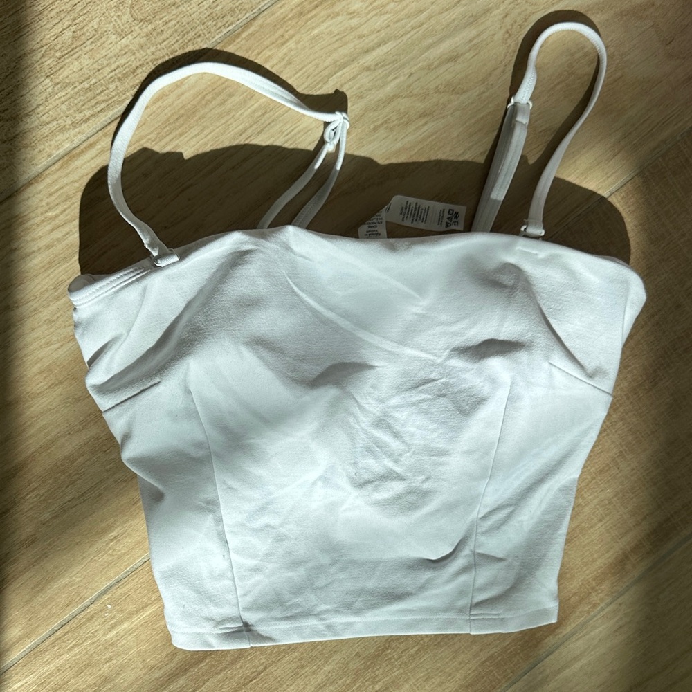 ALO Yoga White Crop Top
